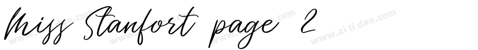 Miss Stanfort/page/2字体转换